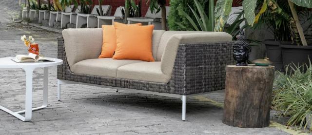 Alankaram Tiivis - Metal Leg Two Seater Sofa