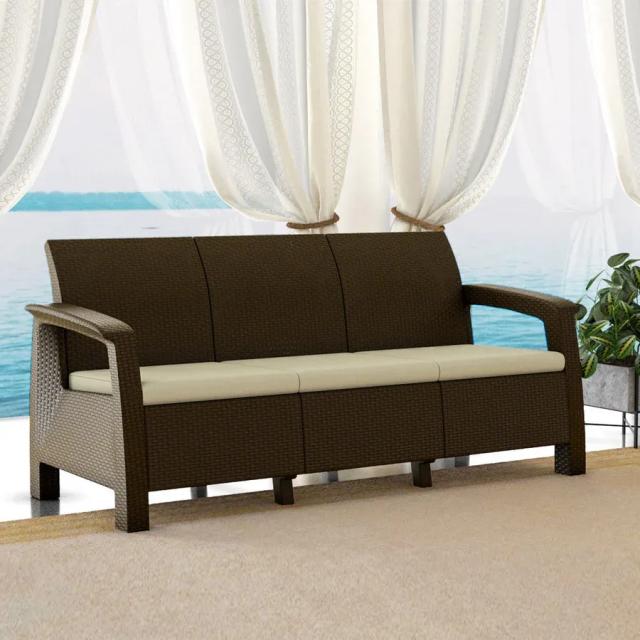 Nilkamal Goa Sofa Set with Cushion - 3 Seater