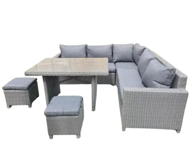 Devoko 5-Piece Outdoor Patio Furniture Set – Grey 1