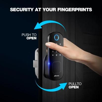 Ozone Smart Wi-Fi Rim Lock for Wooden & Metal Doors 3