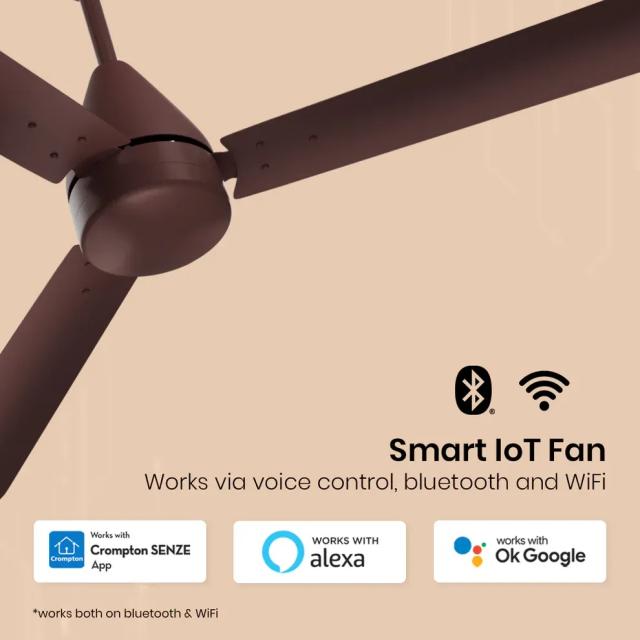 Crompton Energion Hyperjet smart BLDC Ceiling Fan - Brown 2