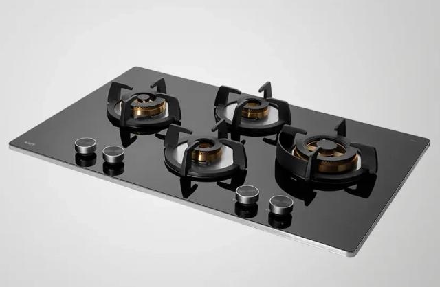 Kaff BLH 784 / BLH 784X- 4 Full Brass Burners Built In Hob, Flame Failure Device, Metal Knobs, Auto Ignition