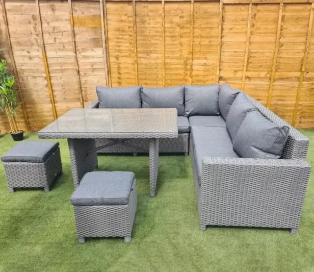 Devoko 5-Piece Outdoor Patio Furniture Set – Grey