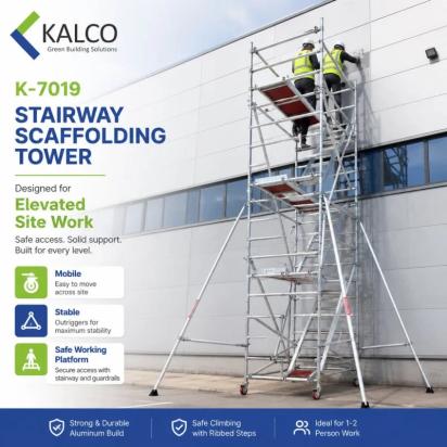 Kalco K-7019 Stairway Scaffolding Tower Ladder 1