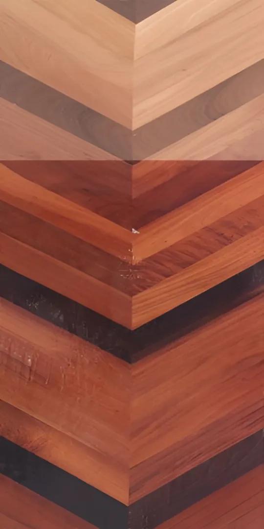 Natural Veneers Chevron Red Cedar - Vertical 1