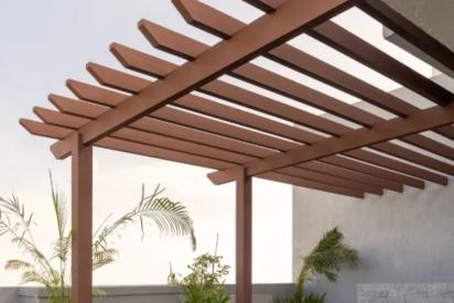 Everwood Pergolas For Outdoor And Terrace Applications - WPC Lite - Beam 175