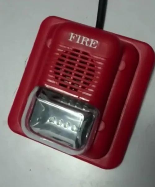 Macromancie Strobe / Flasher Hooter In ABS For Fire Alarm And Security Alarm 12-24 Volt DC
