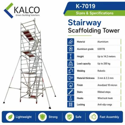Kalco K-7019 Stairway Scaffolding Tower Ladder 2