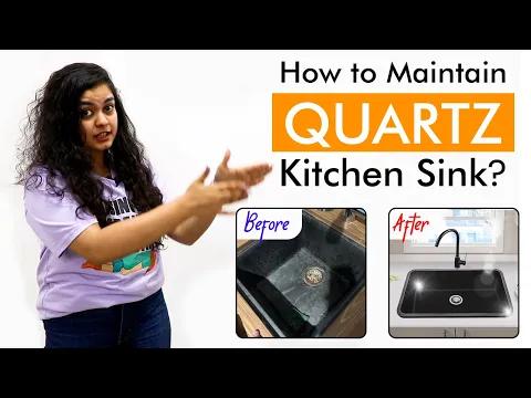 Ruhe Quartz Single Bowl with Drainboard Kitchen Sink - Sand Pluto video thumbnail