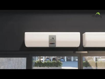 Dolphy Ceiling-Mounted Air Curtain With On/Off Switch video thumbnail