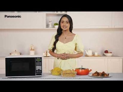 Panasonic 20L Grill Microwave Oven (NN-GT221WFDG, White, Power Grill, Auto Defrost, 38 Auto Cook Menus) video thumbnail