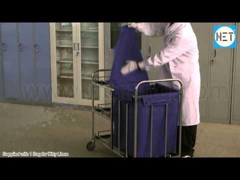 Narang Medical HF2042 : Trolley For Dirty Linen & Waste, S.S. video thumbnail