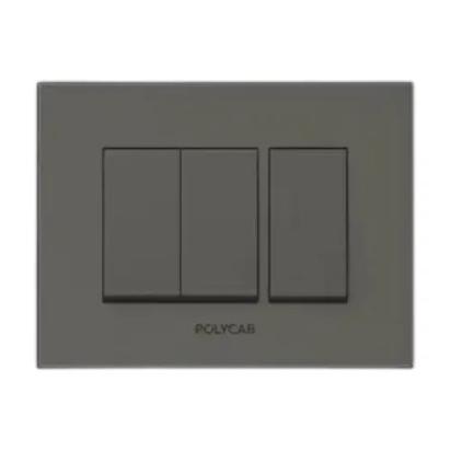 Polycab Caprina - 4m Grid Frame+Cover Levana (Mag.Grey) by Polycab : Colours available: DimGray