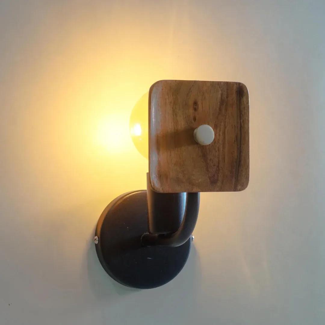 The Living Influence Lodge Wooden Wall Sconce