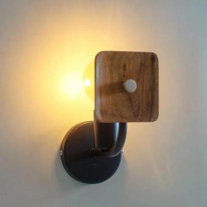 The Living Influence Lodge Wooden Wall Sconce