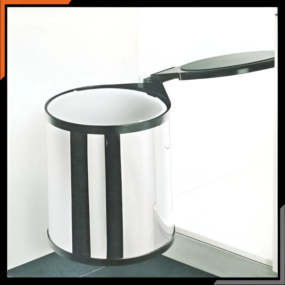 Zinc Plus Auto Lid Bin with PVC Bucket