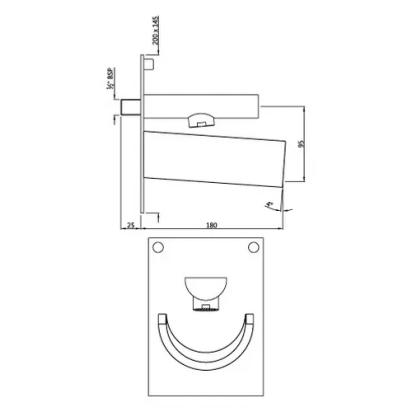 Artize Confluence Overhead Shower - Gold Matt PVD - CNF-GMP-69859 1