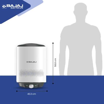 Bajaj Shield Series Popular Plus - Water Heater 25L by Bajaj : Colours available: White 11 6