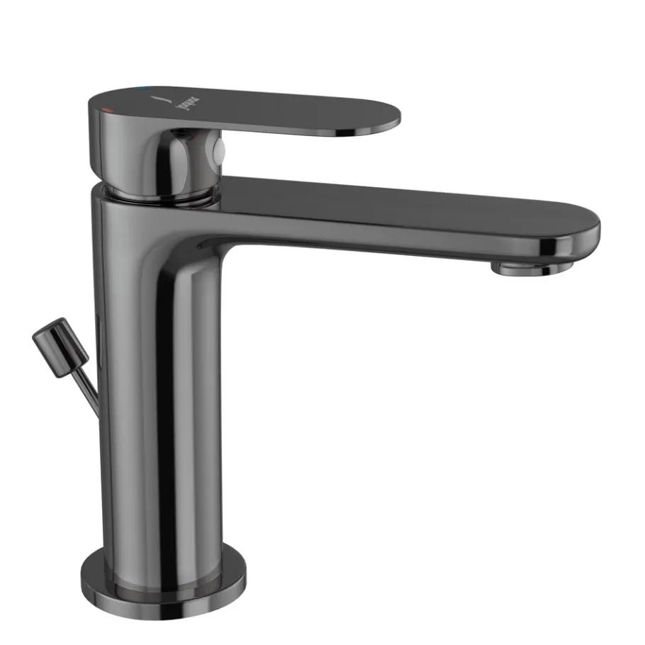 Jaquar Single Lever Basin Mixer with Popup Waste Black Chrome OPP-BCH-15051BPM