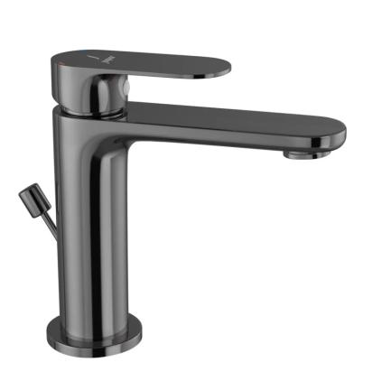 Single Lever Basin Mixer with Popup Waste Black Chrome OPP-BCH-15051BPM by Jaquar : Colours available: BlackChrome