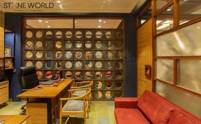 Stone World Glazed Ceramics - Where Art Meets Durability by Stone World : Colours available: WoodyBrown, DarkBlue 2 4