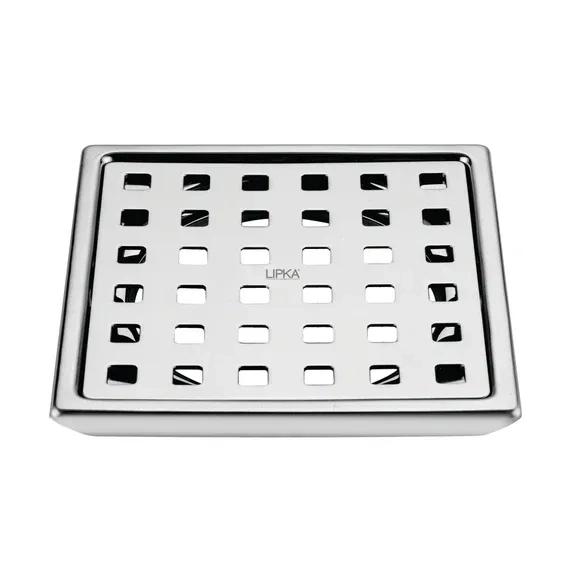 Lipka Delta Deluxe Square Floor Drain (5 x 5 Inches)