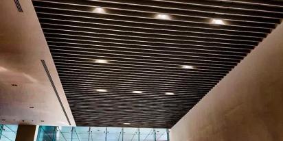 Ceiflo U Baffle Metal Ceiling by Ceiflo : Colours available: Grey 1 3