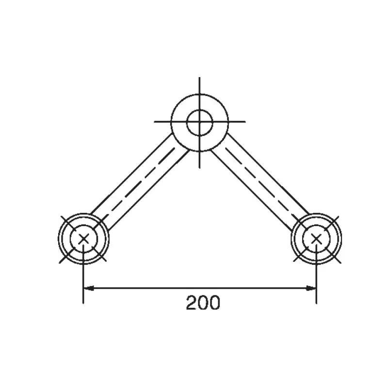 Ozone 2 Way Spider (90°) | Polished Stainless Steel 1