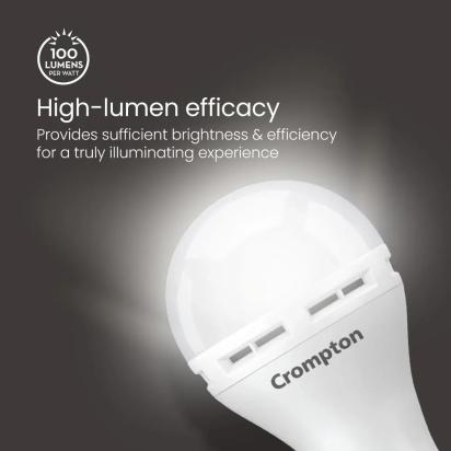 Crompton 9W B22 Backup LED Bulb by Crompton : Colours available: White 5 4