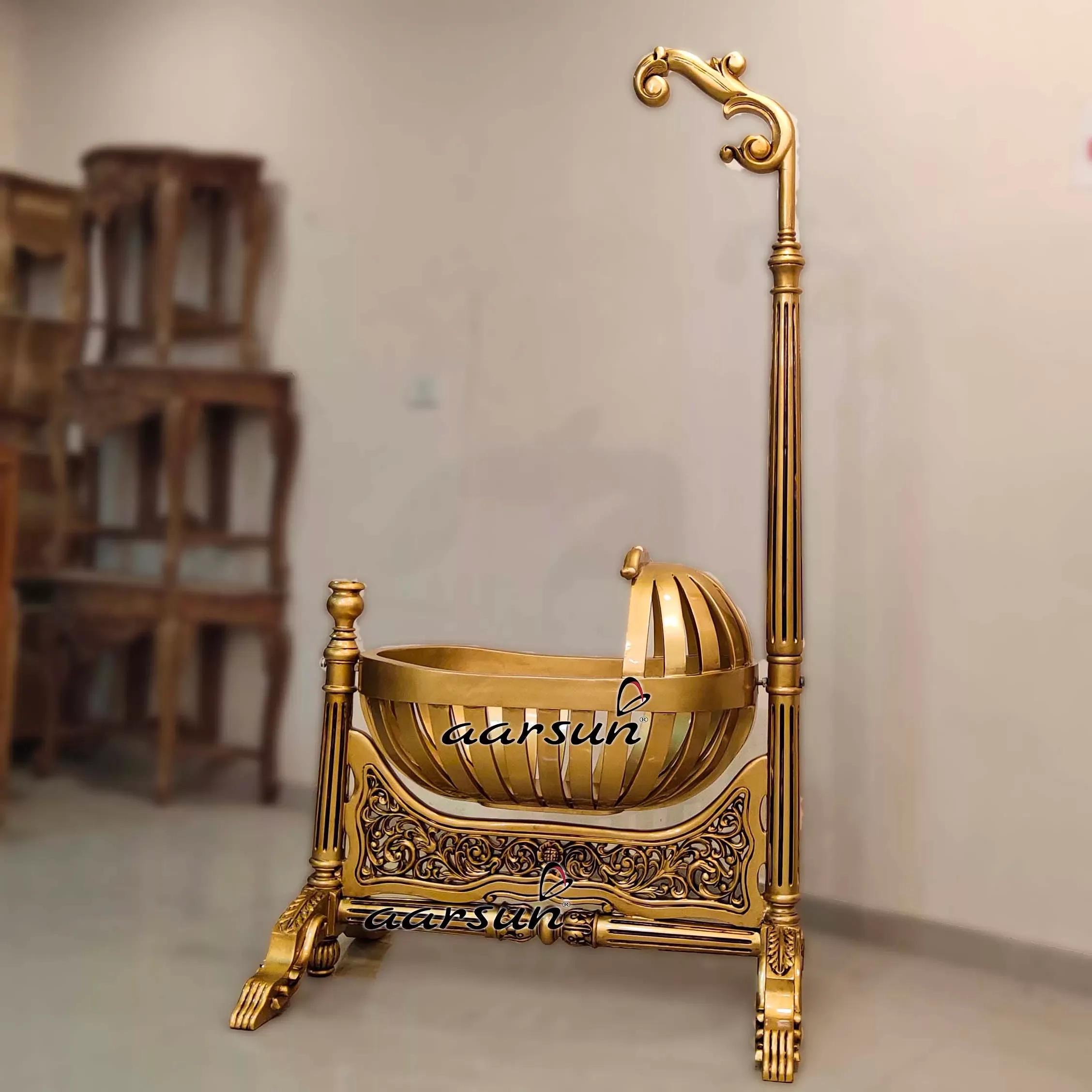 Aarsun Handcrafted Gold Finish Cradle YT-263
