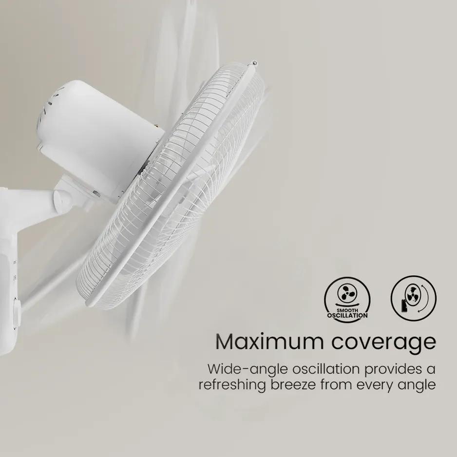 Crompton Hiflo Neo Wall Mounted Fan - White 2