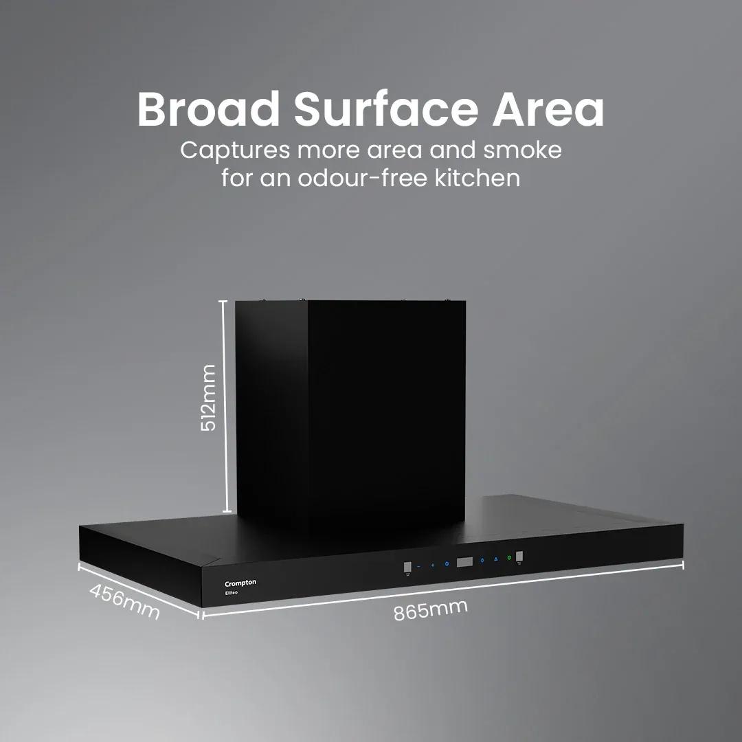 Crompton Eliteo Box Filterless Chimney 90cm 4