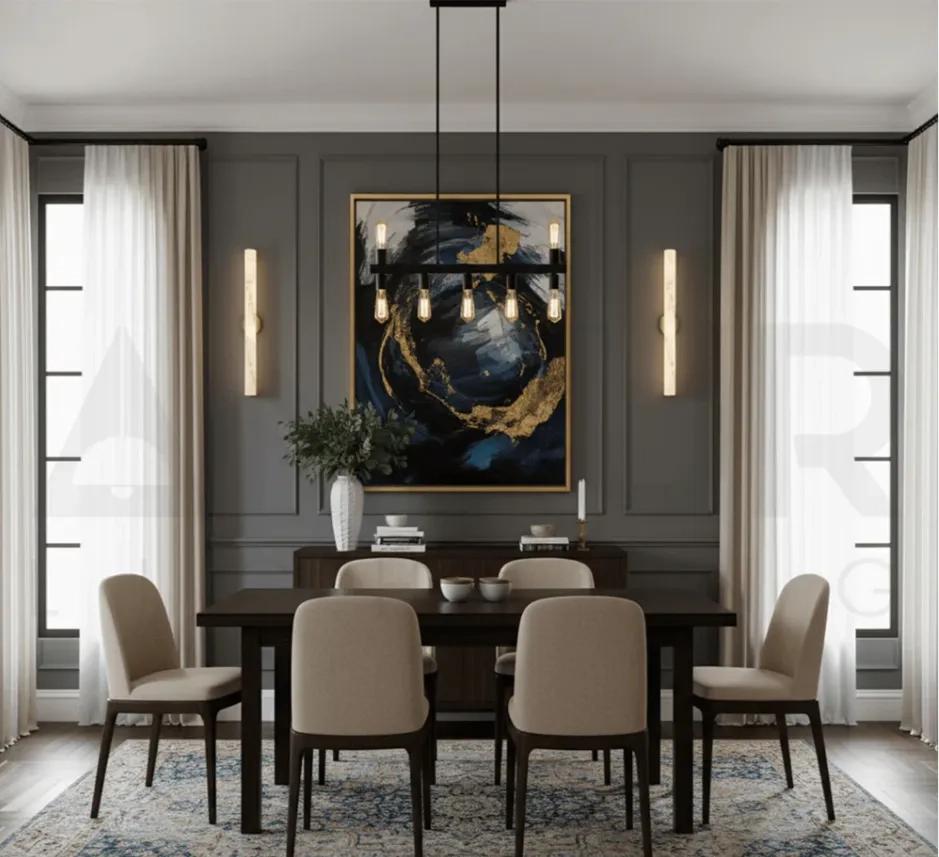 Ankur Vitric Modern Minimilist Desin Metal and Alabaster Based Wall Light 2