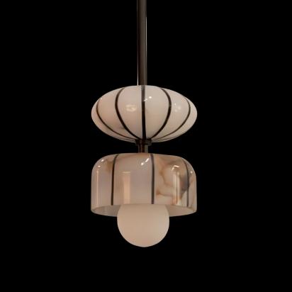 The Living Influence Stripes Shadows SS#05 - Hanging Light 4