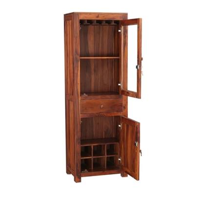 Daywithwood Solid Wood Bar Cabinet in Natural Finish by Day With Wood : Colours available: Brown 5 5