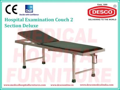 Desco Examination Couch 2 Section Deluxe by Desco