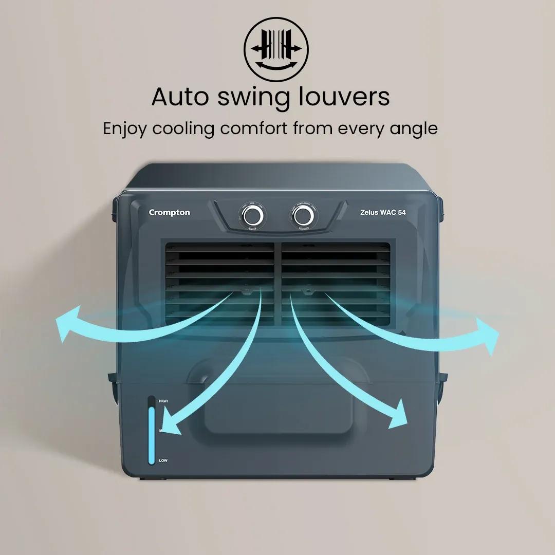 Crompton Zelus Wac 54 Air Cooler - Grey 4
