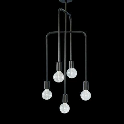 The Living Influence Blackbird 5 Light Chandelier