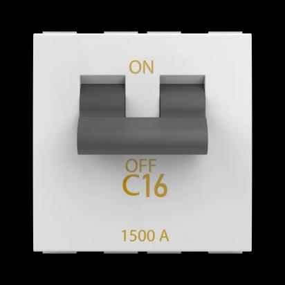 GM Modular Double Pole MCB AA 2 118-Glossy White by GM Modular for Home, Industry : Colours available: White