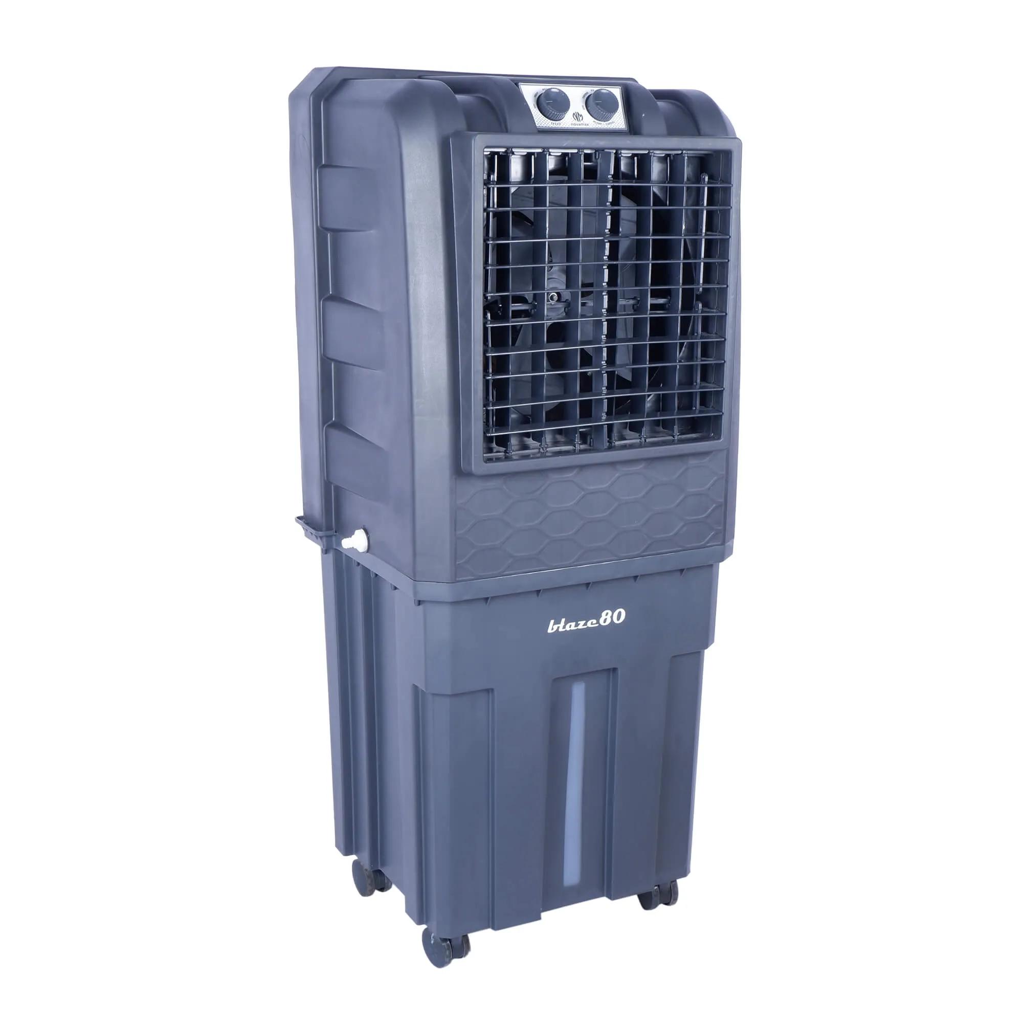 Novamax 80 L Room/Personal Air Cooler (Grey, Blaze With Honeycomb Cooling Technology) 1