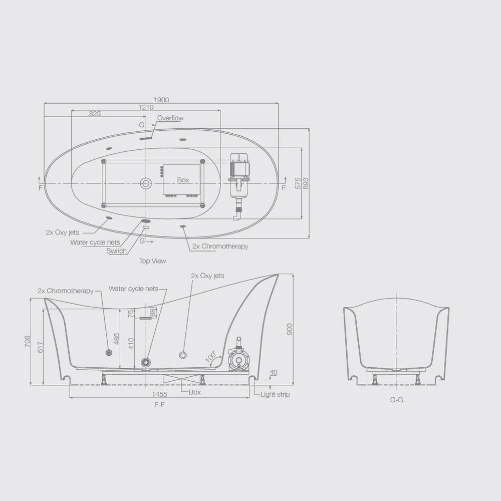 Artize Tiaara Avant-Garde Oxypool System - White 1