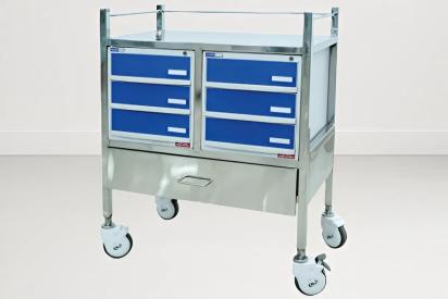 SI Surgical Hospital Utility Trolley - SIS 2016A by SI Surgical for Hospital : Colours available: MediumBlue, WhiteSmoke 1 1