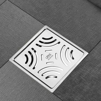 Lipka Purple Exclusive Square Flat Cut Floor Drain (5 x 5 Inches) 1