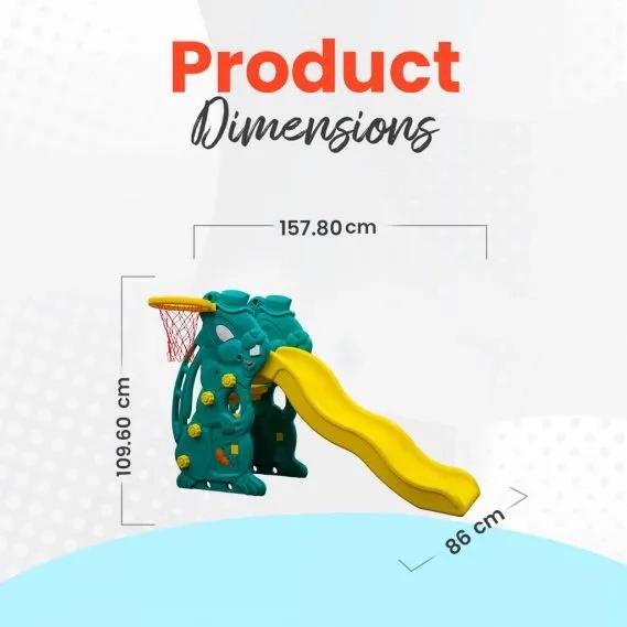 Ok Play Rabbit Slide Lemon And Parrot Green 1