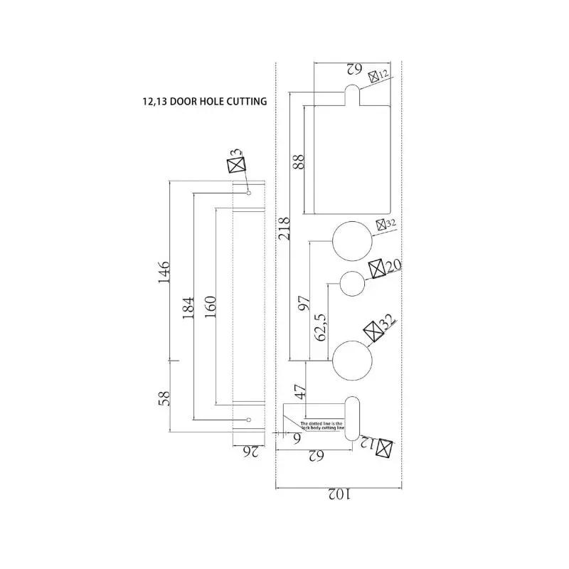 Ozone Software Based Hotel Door Lock - OZHL-RF-V9-13L STD BM 2