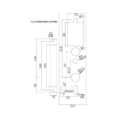 Ozone Software Based Hotel Door Lock - OZHL-RF-V9-13L STD BM by Ozone for Hotel, Resort : Colours available: BlackMatt 3 2