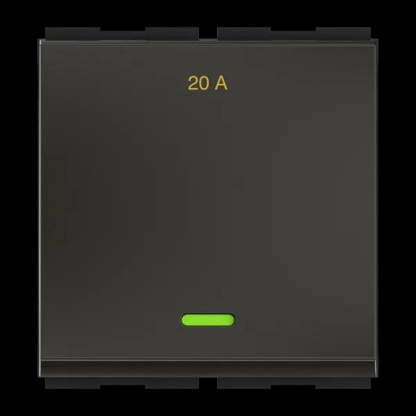 GM Modular 1 Way Switch with Indicator (LED) Zicono AA 2 375 - Graphite Magnesia