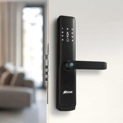 Ozone Smart Wi-Fi External Lock and Video Door Phone Combo by Ozone for Entrance : Colours available: Black