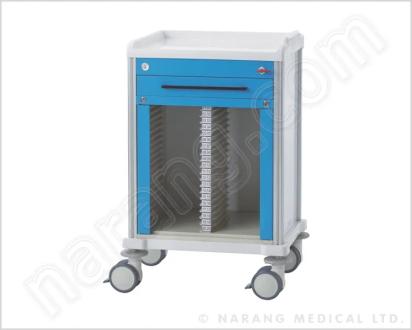 Narang Medical HF2277: Record Trolley 40 Shelves by Narang Medical Limited : Colours available: Blue