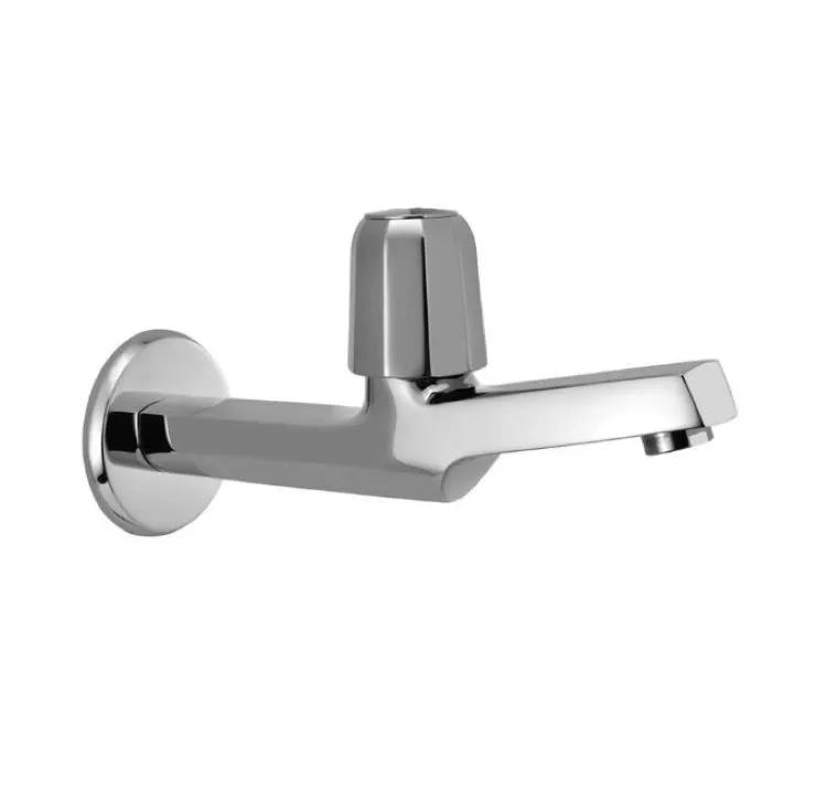 Long Body Bib Cock With Wall Flange Cop-Chr-107Pm